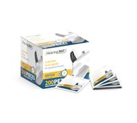 Hearing360 200 Cleaning Wipes in Box - Fast and Effective Cleaning for Hearing Aids, Smartphones and Sunglasses - Maxi Size
