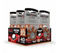 Hearing360 40 Rayovac Extra Hearing Aid Batteries Model 312 (5 Blister Packs of 8 Batteries)