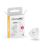 Hearing360 6 x OPEN MiniFit Domes Compatible Oticon, Bernafon, Philips and Maico - Silicone Hearing Aid Domes (10mm)