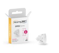 Hearing360 6 x OPEN MiniFit Domes Compatible Oticon, Bernafon, Philips and Maico - Silicone Hearing Aid Domes (8mm)