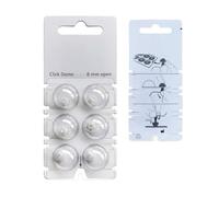 Hearing360 6 x Signia, Rexton Hearing Aid Click-Open Dome Dome (M (8mm)