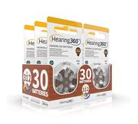 Hearing360 PR41 Hearing Aid Batteries Size 312, Mercury Free Batteries Extra Durability and Reliability (5 Blister Packs, 30 Batteries)