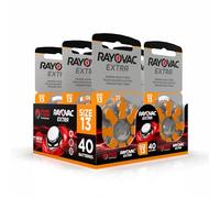 Hearing360 Rayovac Extra Hearing Aid Batteries Model 13 (40 Rayovac 13 Batteries)
