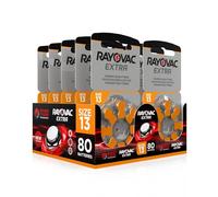 Hearing360 Rayovac Extra Hearing Aid Batteries Model 13 (80 Rayovac 13 Batteries)