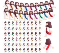Hearkenlist 150 PCS Little Jesus Figures, Mini Figurines in Bulk, Tiny Pocket Rubber Jesus Love You Figure for Religious Party Favors, Sunday School, Baptism Gift, Easter Egg Stuffers