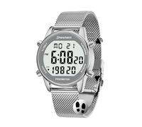 Hearkent Digital Talking Watch with Pedometer Step Counter Watch for Blind | Speaking Time/Date/Steps/Calories in English for Elderly, No Bluetooth, 5 Alarms, EL Backlight, Countdown, LCD Large Number