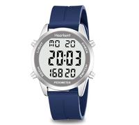 Hearkent Pedometer Watch for Walking for Senior Non Bluetooth No App Required with Steps Calories Counter and LCD Large Numbers(Blue)