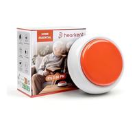 Hearkent Talking Clock, English & Spanish, Big Button Tell Time Date,Orange