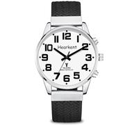 Hearkent Talking Watch for Blind and Visually Impaired, Large Numbers Watch, Clear American Accent Voice for Elderly & Visually Impaired Men, Blcak, Men, visually impaired watch