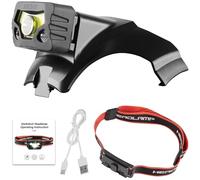 HEARMOR LED Protective Helmet ABS Construction Helmet Construction Worker Helmet Forestry Helmet Adult Construction Site Helmet Certification EN397 and EN12492 Shock Absorption Penetration Resistance