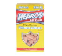 HEAROS Ultimate Softness Foam Earplugs, 32dB NRR Ear Plugs, 100 Pairs, Soft Ear Plugs Noise Reduction for Hearing Protection, Sleeping, Snoring, Working, Shooting,