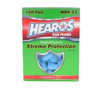 HEAROS Xtreme Foam Earplugs, 33dB NRR Ear Plugs, 100 Pairs, Foam Ear Plugs Noise Reduction & Hearing Protection