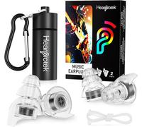 Hearprotek Ear Plugs for Concerts, 2 Pairs Silicone high Fidelity Noise Reducti