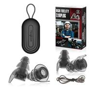 Hearprotek Ear Plugs for Work, 2 Pairs Noise Reduction Ear Plugs, Reusable High Fidelity Concert Corded Hearing Protection for Work Safety Motorcycle Construction Party Airplane Travel 26dB