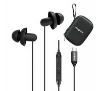 Hearprotek Sleep Earbuds, 2 Pairs USB C Earphones Headphones with Microphone-Silicone Noise Isolation Type C Earbuds for Android Phone, Ideal for Sleeping, Snoring, Relaxation