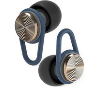 Hears Premium Earplugs with Advanced Filter Technology for Noise Reduction - High Fidelity Hearing Protection - Nightlife, Clubbing, Festivals, Concerts - 8 Ear Tips in XS, S, M, L - Brass Blue