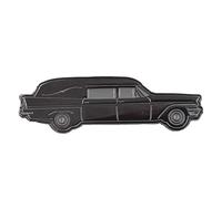 Hearse Enamel Pin Funeral Home Death Coffin Coach Car Kreepsville 666, Enamel, no gemstone
