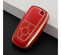 HEARSO 2 Button Key FOB Remote Case Pouch Holder, for Ford 2018 Ecosport F - (150 250 350) Soft TPU Smart Keyless