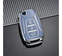 HEARSO Car Key Cover Case TPU Car Remote Key Case Cover Shell, for SsangYong Kyron 2 Sanka Actyon Korando Tivoli With key chain key ring