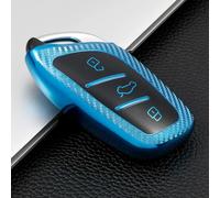 HEARSO Carbon Fiber TPU Key Cover Case, for MG4 MG5 MG6 MG ZS EV HS EHS ZX GT for Roewe RX3 RX8 ERX5 RX5 I6 I5 Keyring Shell KeyChain Holder