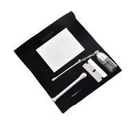 HEARSO Tobacco Kit,Leather Pouch Metal Spoon Glass Bottle Snuff Pot And More Powder Dispenser Tobacco Bag Tube Box Snorting Kit Compact And Portable For Tobacco Lovers