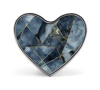 Heart Abstract Art Geometry Brooch Classic Mini Pin 1 Inch Aluminum Alloy Lapel Pin Personalized Button Badge for Backpack Hat Suit Jacket Clothing Decoration