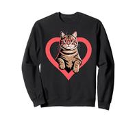 Heart American Bobtail Glasses Sweatshirt