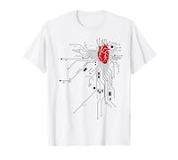 Heart and Circuit Board Design for Tech Lovers T-Shirt