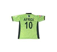 Heart and Sole Manchester Pakistan Cricket Team Shirt - Pakistan 2025 ICC Champions Trophy - Short Sleeve - Afridi - Shirt Number 10 Green