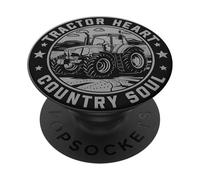 Heart and Soul of Farming: Tractors and Farmland PopSockets Adhesive PopGrip