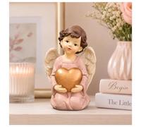 Heart Angel Figurine, Guardian Gift For Women, Birthday Gift Decor