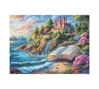 Heart Apple Fairy Forest 500 Pieces Set Classic Jigsaw Puzzle Couple Puzzle Partners Mind Relaxation Wall Decor Easter New Year Recycled Cardboard Material 500 PCS