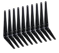 HEART ART 10 Pack Shelf Bracket 12 Inch ,Heavy Duty Shelf Brackets,Floating Shelf Bracket L Brackets,Metal Shelf Brackets for Wall, 12”L x 10”H x1.8”W