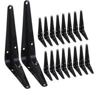HEART ART 18 Pack Shelf Bracket 15cm,Floating Shelf Bracket L Brackets,Metal Shelf Brackets for Wall, 6”L x 5”H x 1.5”W