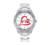 Heart Art Love Quartz Watch Alloy Watch Dress Decorative for Business Men Women with Design Pattern Print