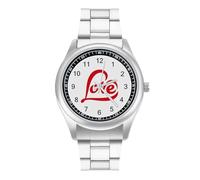 Heart Art Love Quartz Watch Alloy Watch Dress Decorative for Business Men Women with Design Pattern Print