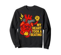 Heart Attack My Heart Took A Beating Cool Mens Surgery Recov Sweatshirt