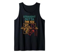 Heart Attack Straight Outta The ICU Cool Mens Surgery Recove Tank Top