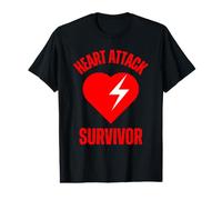 Heart Attack Survivor Proud Dad Mon Resilience Funny Quote Value Graphic T-Shirt