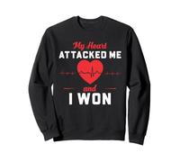 Heart Attack Survivor Victory Humor Cardiac Recovery Sweatshirt