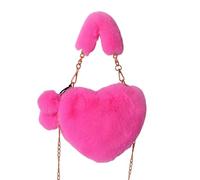 Heart Bag - Heart Shape Handbag | Comfortable and Spacious Heart Pocket for Women, Girls, Women, a stylish shoulder bag for daily life, Pink Red, Se référer au descriptif