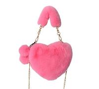 Heart Bag - Heart Shape Handbag | Comfortable and Spacious Heart Pocket for Women, Girls, Women, a stylish shoulder bag for daily life, Glitter, Se référer au descriptif