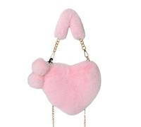 Heart Bag - Heart Shape Handbag | Comfortable and Spacious Heart Pocket for Women, Girls, Women, a stylish shoulder bag for daily life, Light Pink, Se référer au descriptif