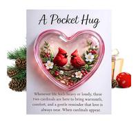 Heart Bag Pendant, 2D Acrylic Jewellery Natural Small Portable Emotional Heart Bags Decoration for Children Adults Family Friends Birthday Halloween Christmas Home