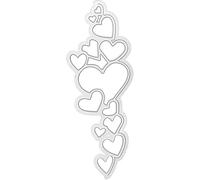 Heart Balloon Die Cuts Stencil, Metal Template Moulds Cutting Dies Cut Stencils for DIY Scrapbooking Photo Album Decorative Embossing Paper Dies for Card Making Templated (ZC330)