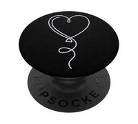 Heart Balloon Line Art PopSockets Adhesive PopGrip