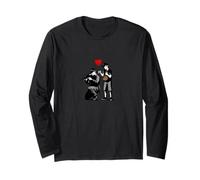 Heart Balloon Peace Street Art Stencil Design Long Sleeve T-Shirt