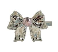 Heart Bangs Clip Hairpin Y2K Ornaments Silver Hairpin for Ladies Girls Punk