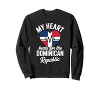 Heart Beats For Dominican Republic Proud Dominicans Latin Sweatshirt