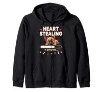 Heart Belgian Shepherd Dog Funny Gift Malinois Puppy Zip Hoodie